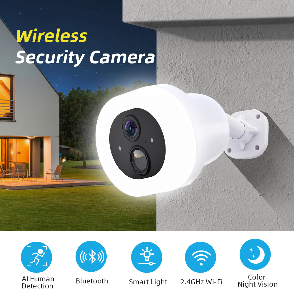 Q7 Wifi Garden Light Camera Specification drawing