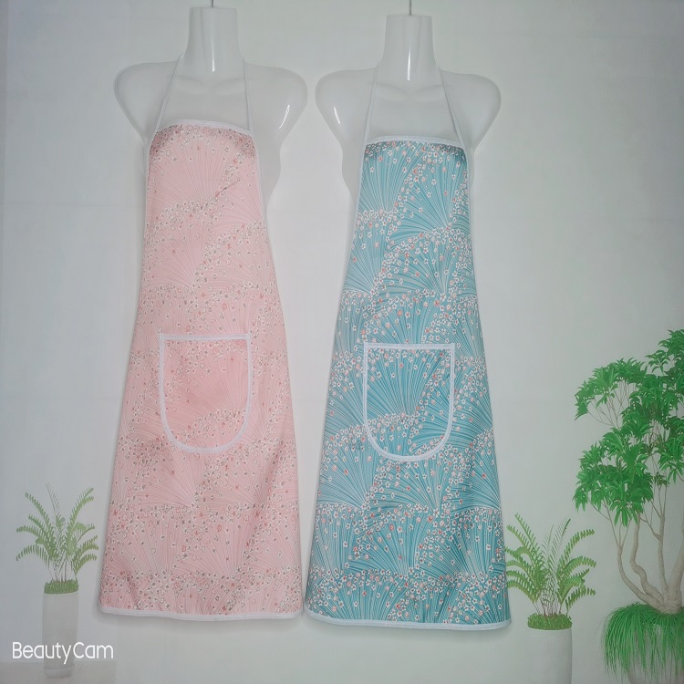 Self-Produced Self-Marketing Simple Hanging Neck Print Waterproof Anti-Fouling Home Apron Baking Dust Waist undefined