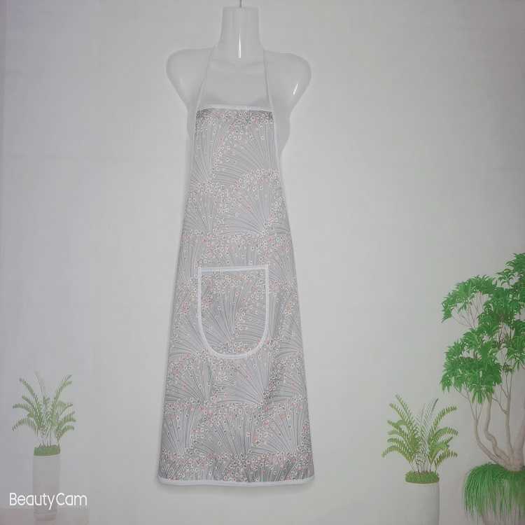 Self-Produced Self-Marketing Simple Hanging Neck Print Waterproof Anti-Fouling Home Apron Baking Dust Waist Item Picture