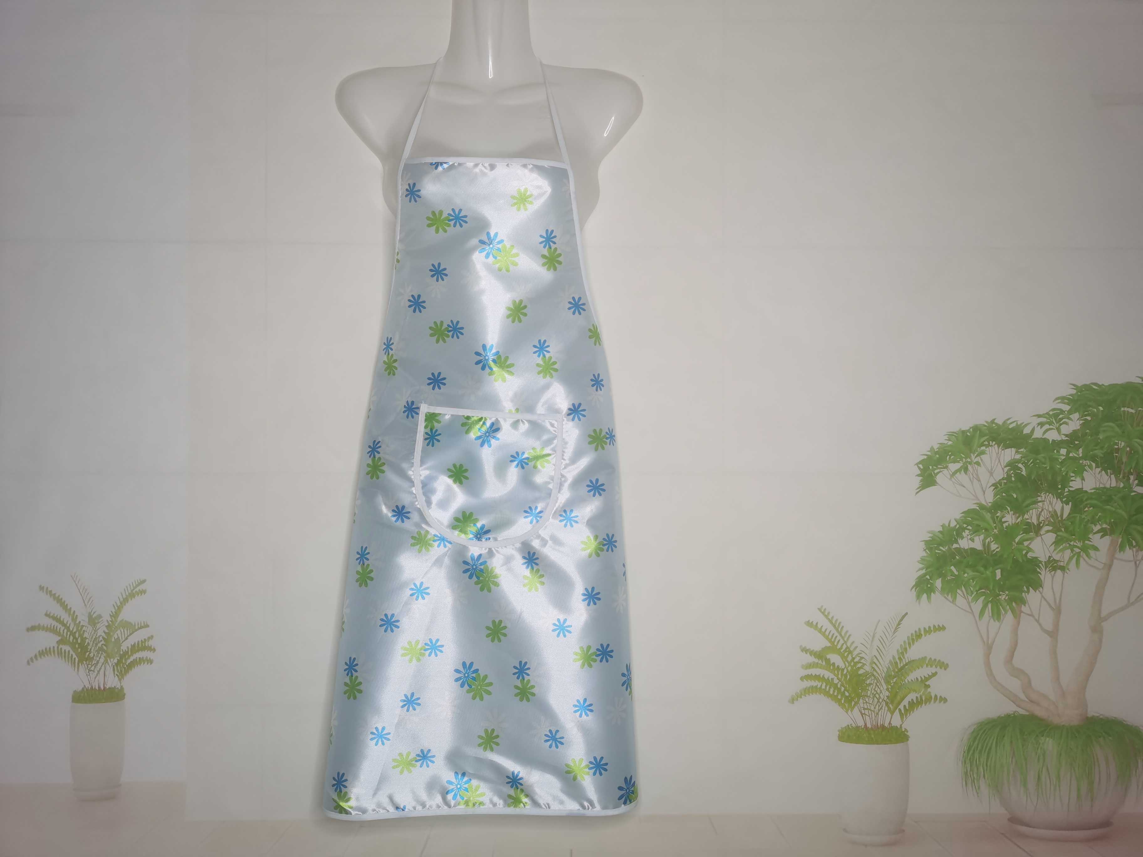 Self-Produced And Self-Marketing Simple Hanging Neck Print Anti-Splash Anti-Fouling Apron Household Baking Dust Waist Item Picture