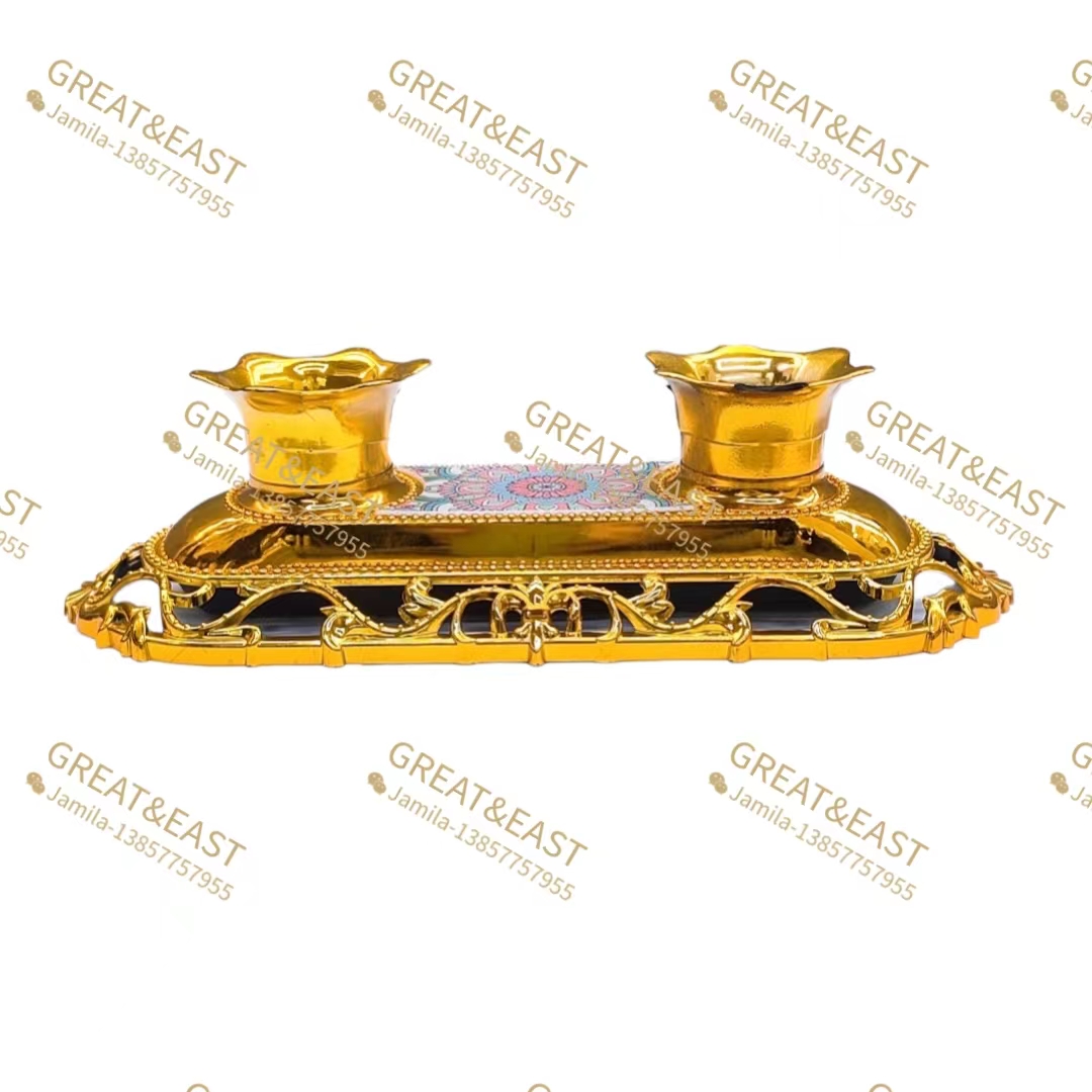 The electrical product features a golden lotus plastic lamp holder with a dual-purpose wick, socket and screw Item Picture
