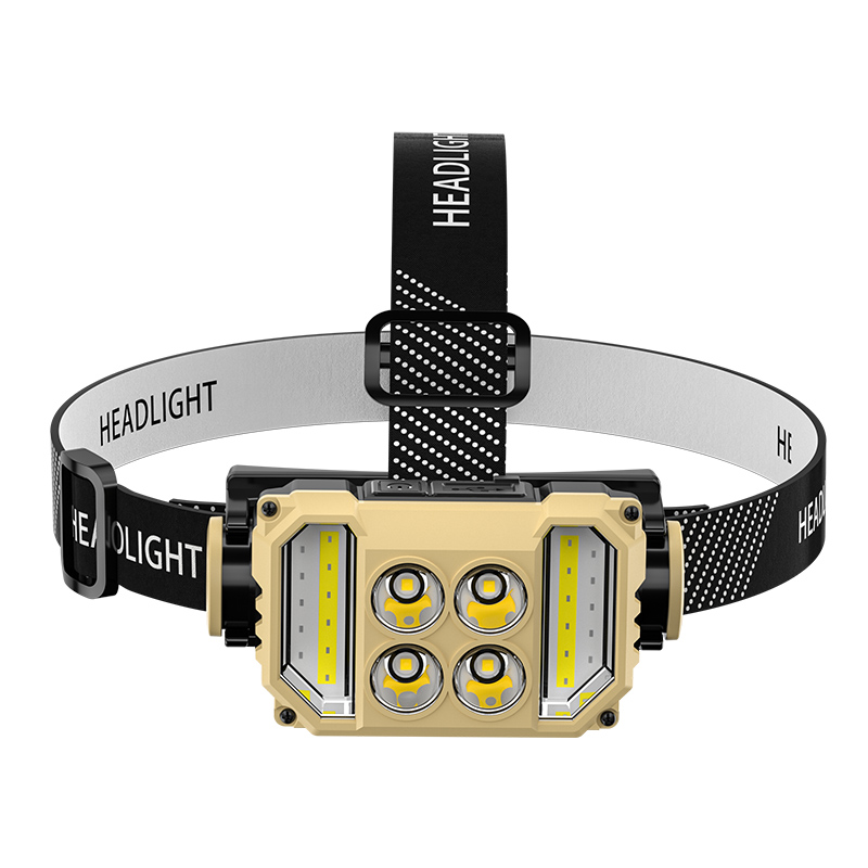 YJ-A03 (LED+COB) USB charging plastic headlamp, cycling headlamp, Outdoor camping lamp, miner's lamp, repair headlamp, camping lamp, fishing lamp Specification image