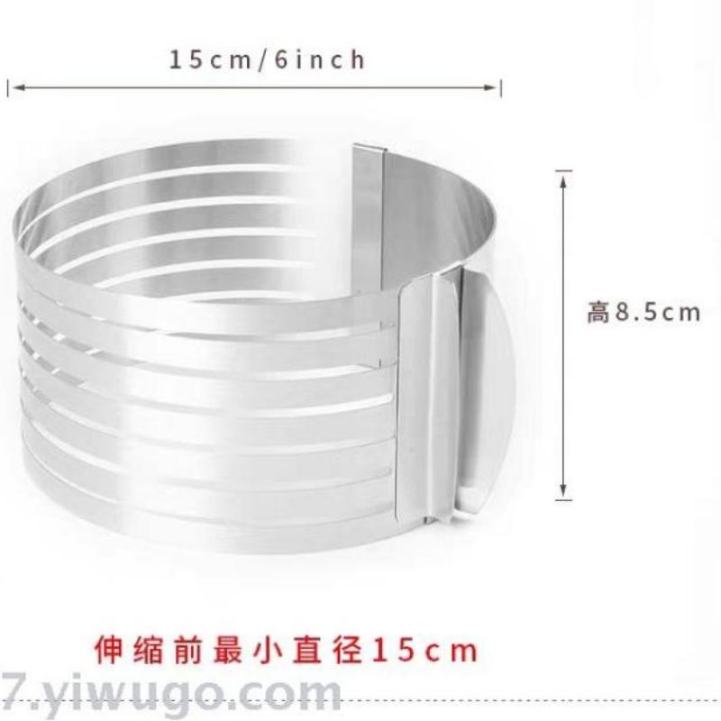 不锈钢蛋糕模 小号分层伸缩蛋糕圈 6寸-8寸可调节蛋糕烘焙