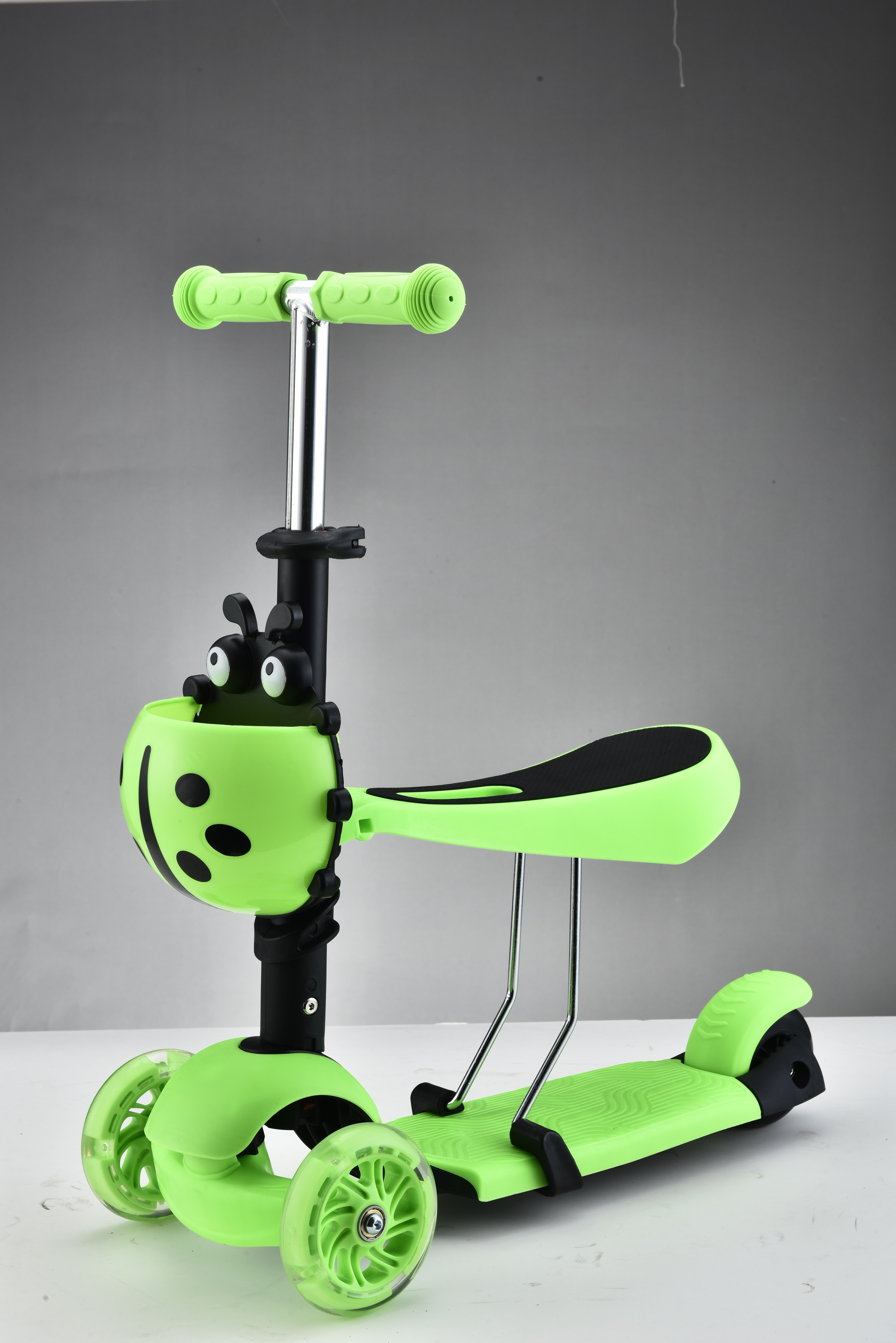 3-In-1 Children's Scooters 5-In-1 Pushrod Children's Scooters Fashion 3-Wheel Seats Removable Scooters details Picture