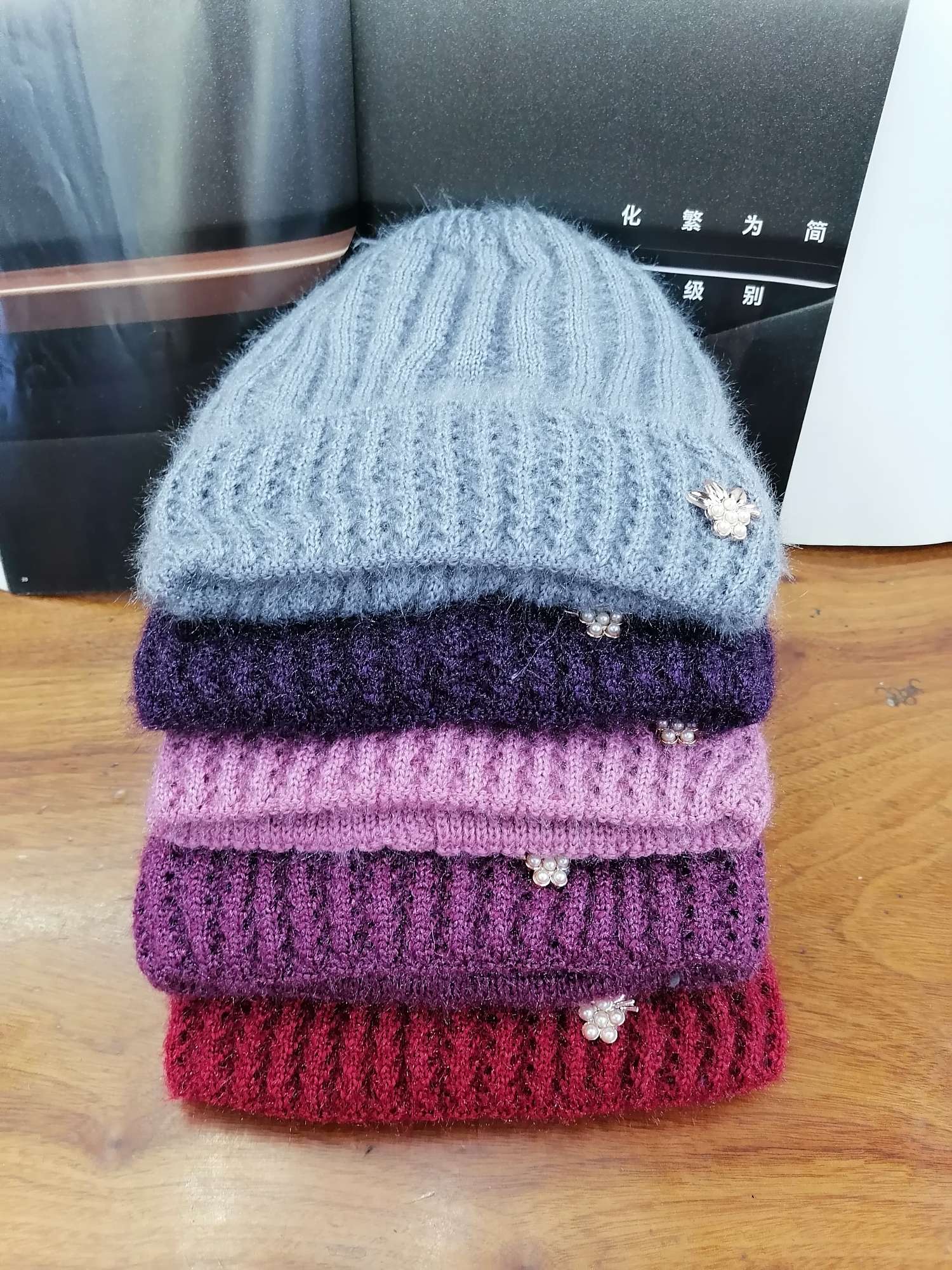 老人帽冬天妈妈春秋毛线帽秋冬季中老年人老太太保暖棉帽