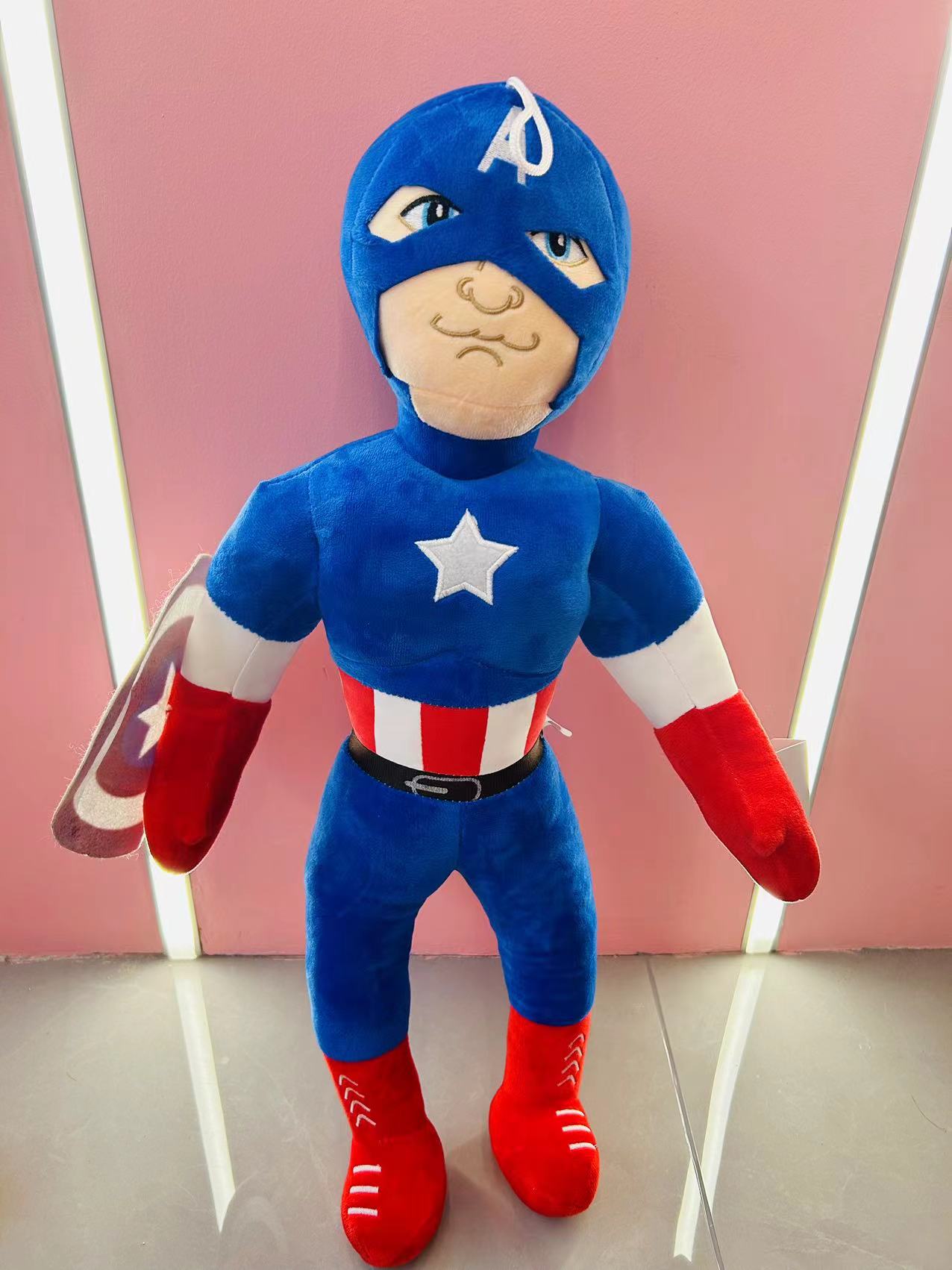 Factory direct sales for export, super soft material, sleeping plush toys, cute dolls, candy dolls, Marvel hero Iron Man