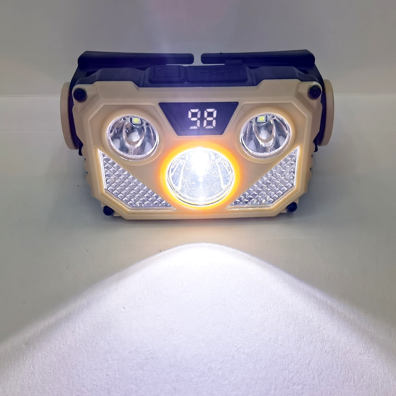 YJ-A02 (LED+COB) USB заряжен пластиковыми лампами для катания на коньках pic 15