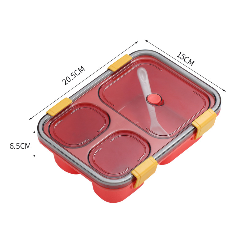 J129-XC-518 plastic lunch box, lunch box, cafeteria compartments, student microwave oven, adult lunch box Item Picture