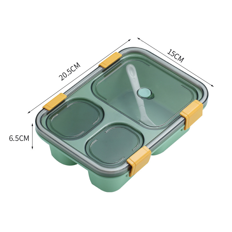 J129-XC-518 plastic lunch box, lunch box, cafeteria compartments, student microwave oven, adult lunch box Specification image