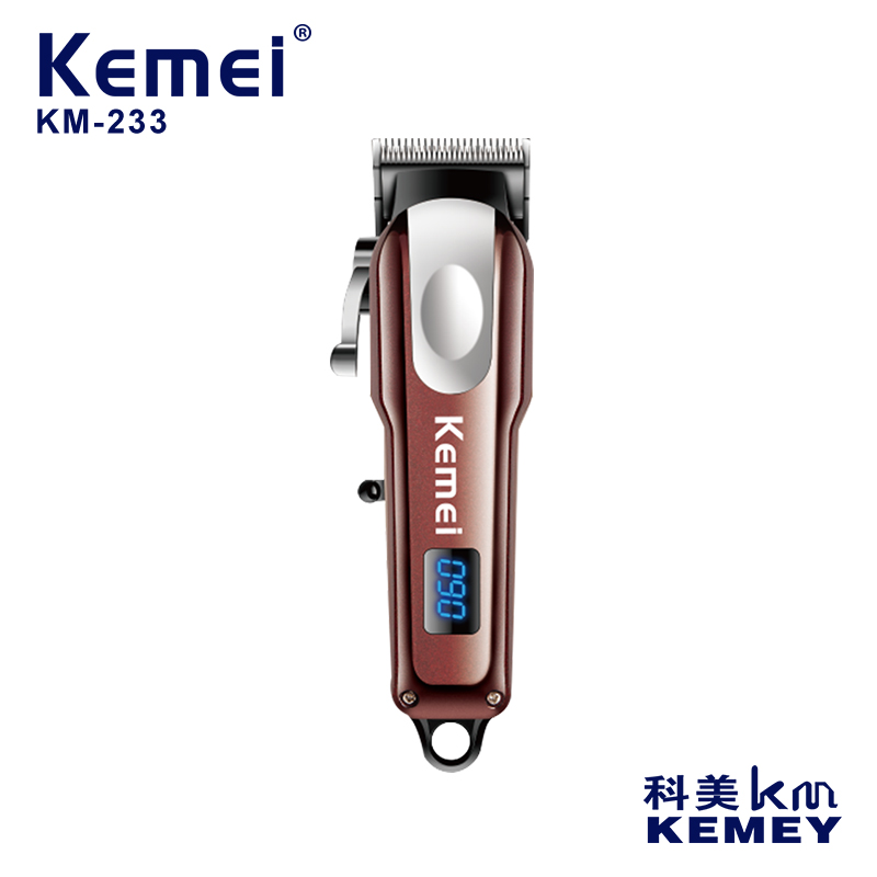科美/KEMEI新款迷你电推剪理发器充插两用小巧便携液晶数显理发剪图