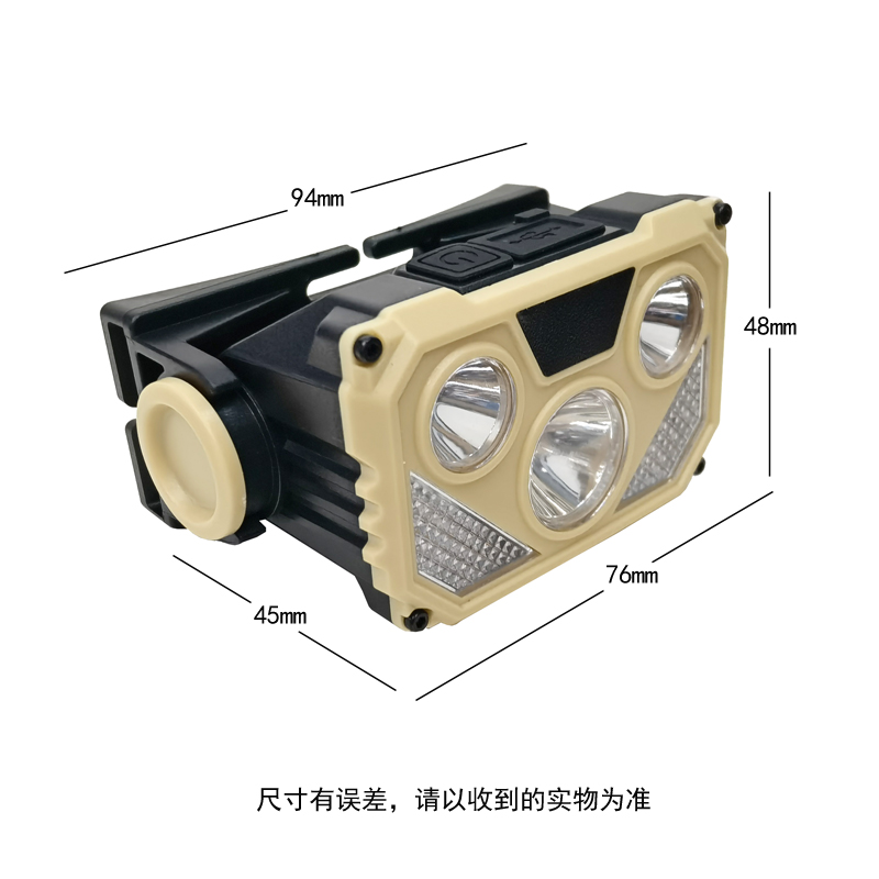 YJ-A02 (LED+COB) USB заряжен пластиковыми лампами для катания на коньках pic 11