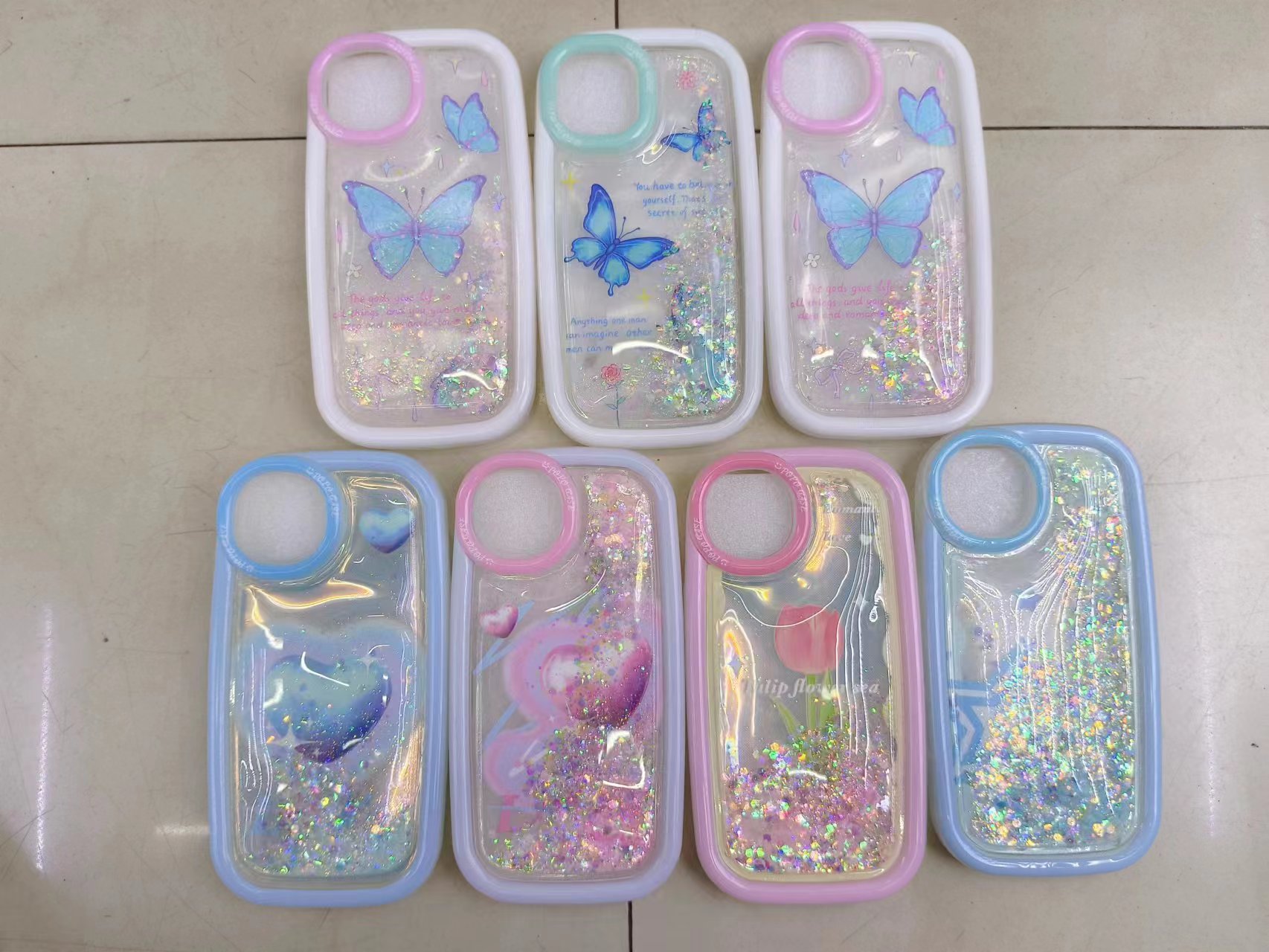 印图液体流沙面包壳