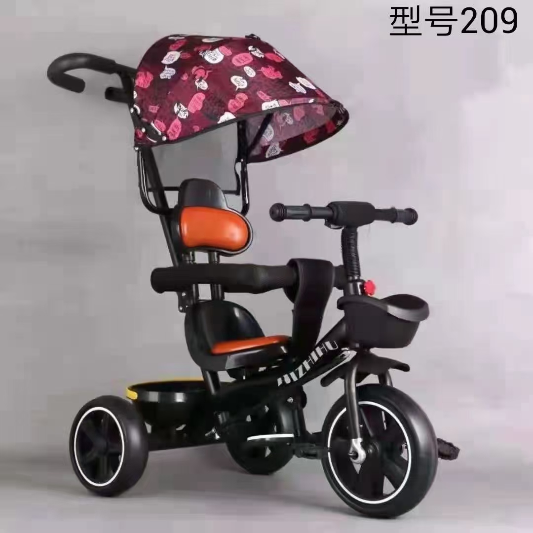 Nuevo producto disponible! Empujador de punta de triciclo, marco de rociador de plástico, instalación de un botón con música de luz, rueda de espuma, tela de lino, rojo, verde y negro a su elección, venta flash, si no compra, lo lamentará! Specification image