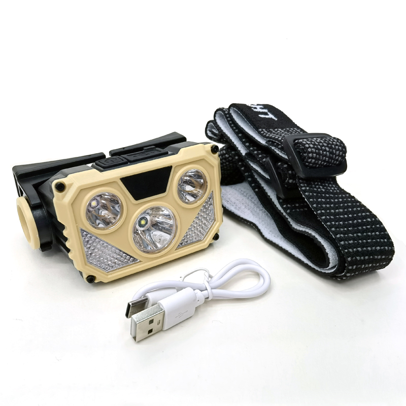 YJ-A02 (LED+COB) USB заряжен пластиковыми лампами для катания на коньках pic 10