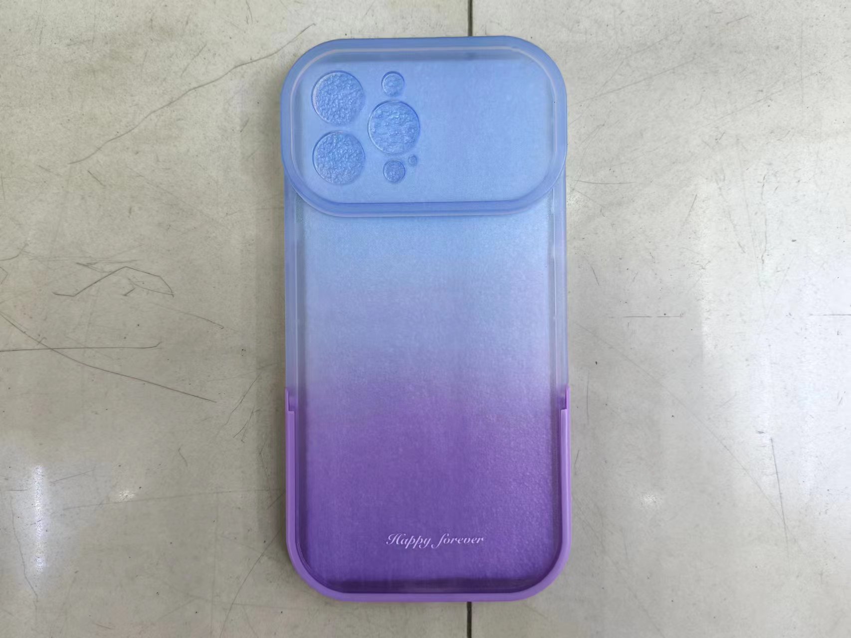 Graduated frosted stand phone case