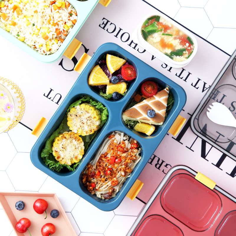 J129-XC-518 plastic lunch box, lunch box, cafeteria compartments, student microwave oven, adult lunch box detail image 2