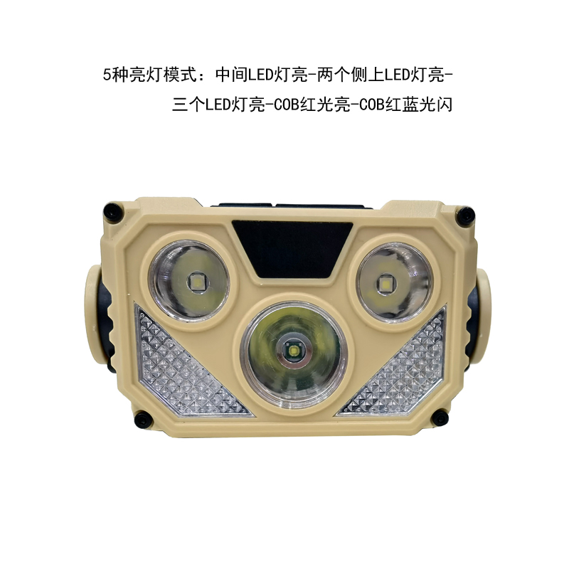 YJ-A02 (LED+COB) USB заряжен пластиковыми лампами для катания на коньках pic 12