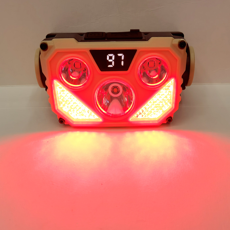 YJ-A02 (LED+COB) USB заряжен пластиковыми лампами для катания на коньках Application Scenario