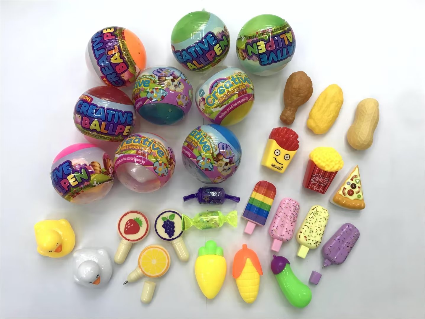 Food toys Gacha 50, gacha machine toys, fun gacha toys for kindergarten activities