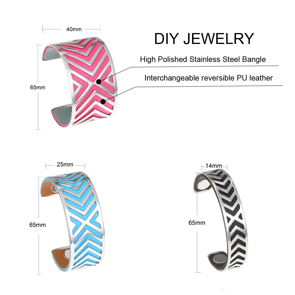 不锈钢手镯白底实物图