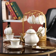 时尚欧式宫廷手工描金陶瓷茶具水具