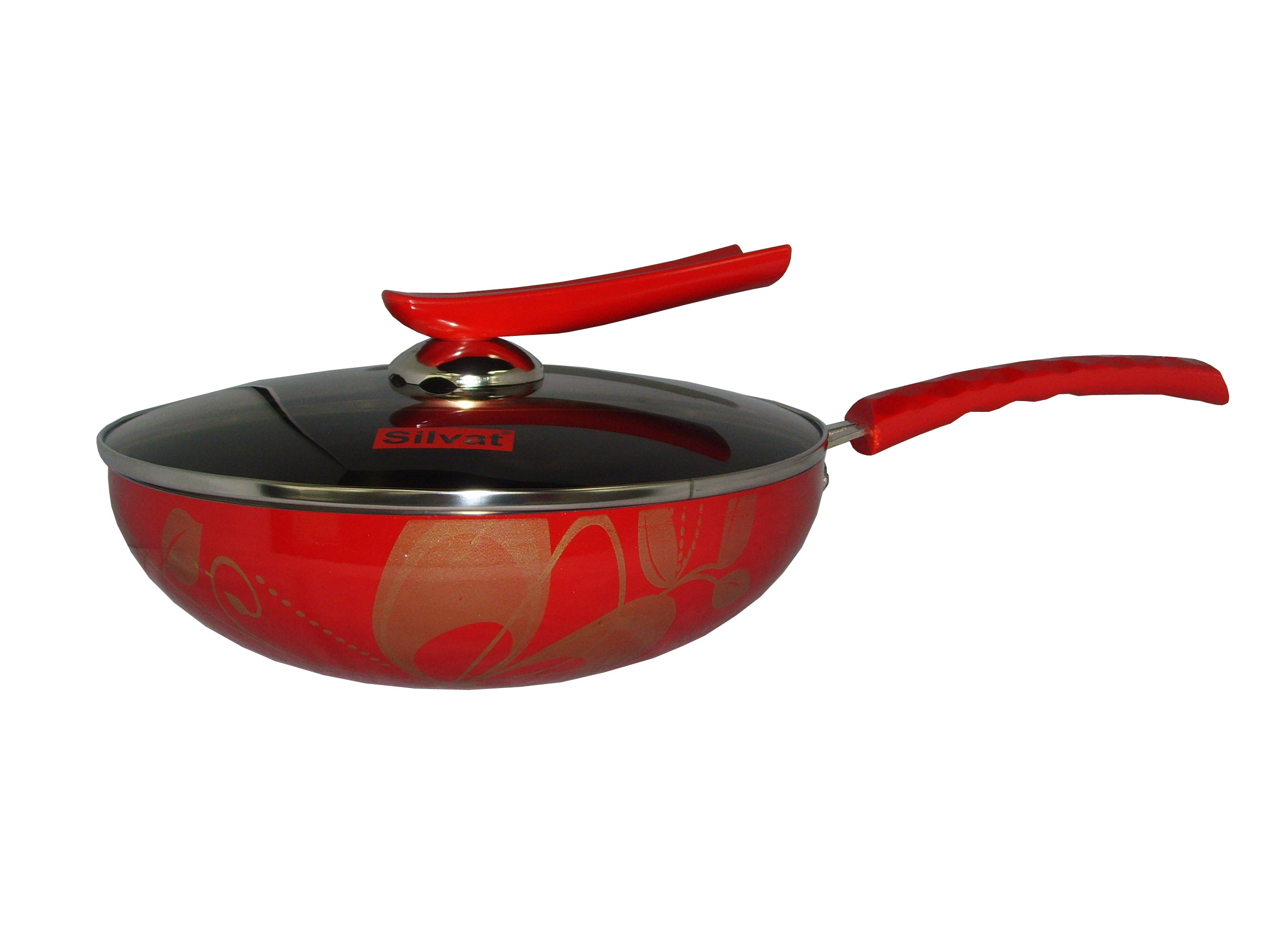 Kitchen Code: Korean original imported universal purple natural ceramic non-stick wok, 30cm Specification image