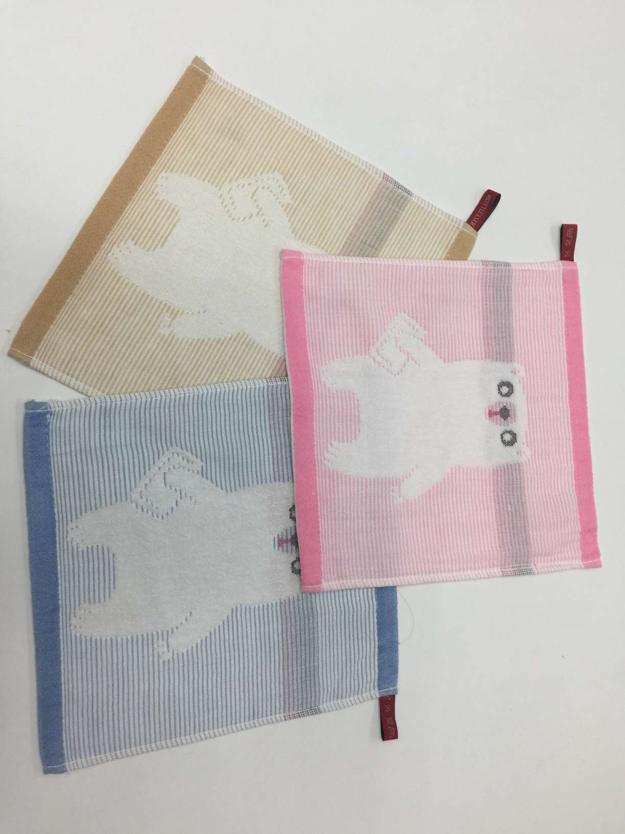 All-cotton square towels, gauze, untwisted children's face towels, cartoon square towels, 25*25cm, small towels for kindergartens detail image 16