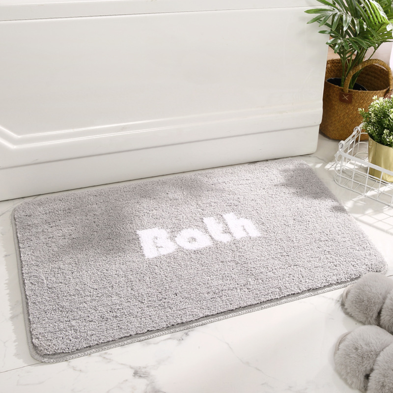Qiansi New Simple Home Bathroom Non-Slip Mat Carpet Toilet Door Absorbent Foot Mat Household Toilet Door Mat Application Scenario