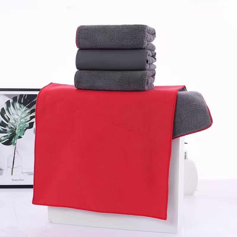 Yijia cotton and needle Factory direct sales chicken skin fleece car cleaning cloth, soft and highly absorbent, 30*40CM Specification image