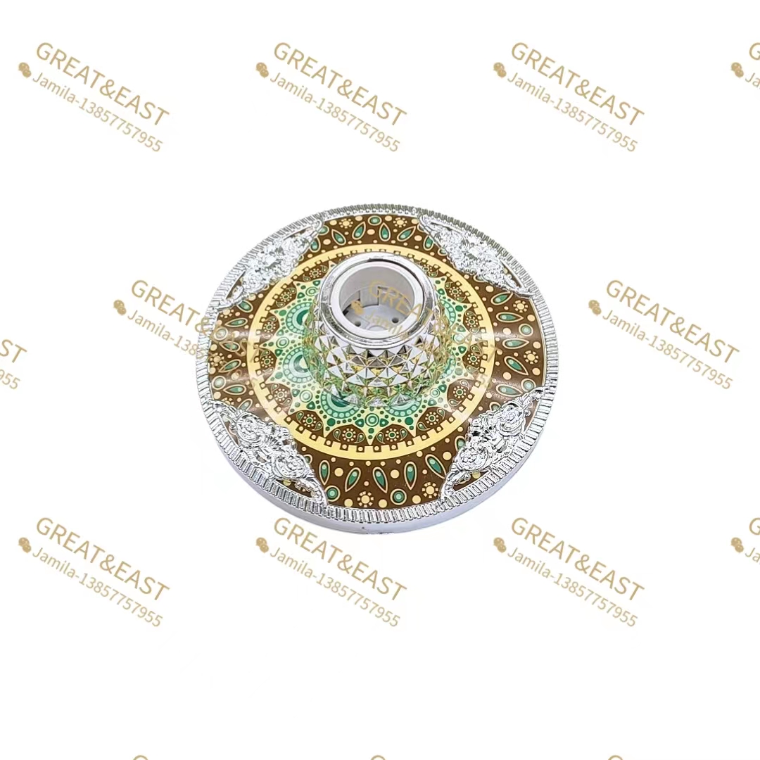 Silver-edge brown patterned plastic lamp holder socket for electrical products Item Picture