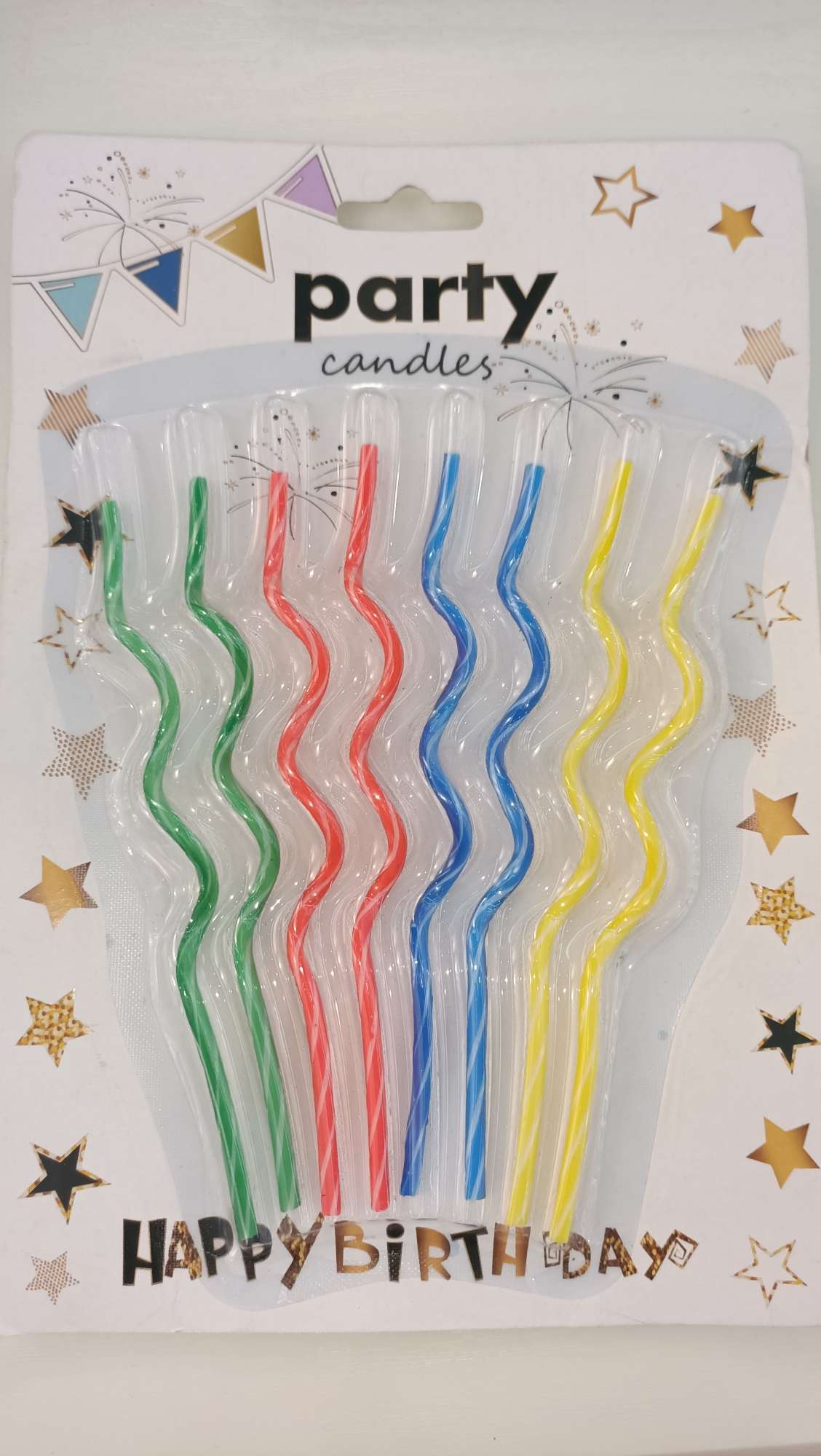 Maple Forest 8-Stick Bicolor Pasta Slingshot Candle Star Card Birthday Candle Bestsellers