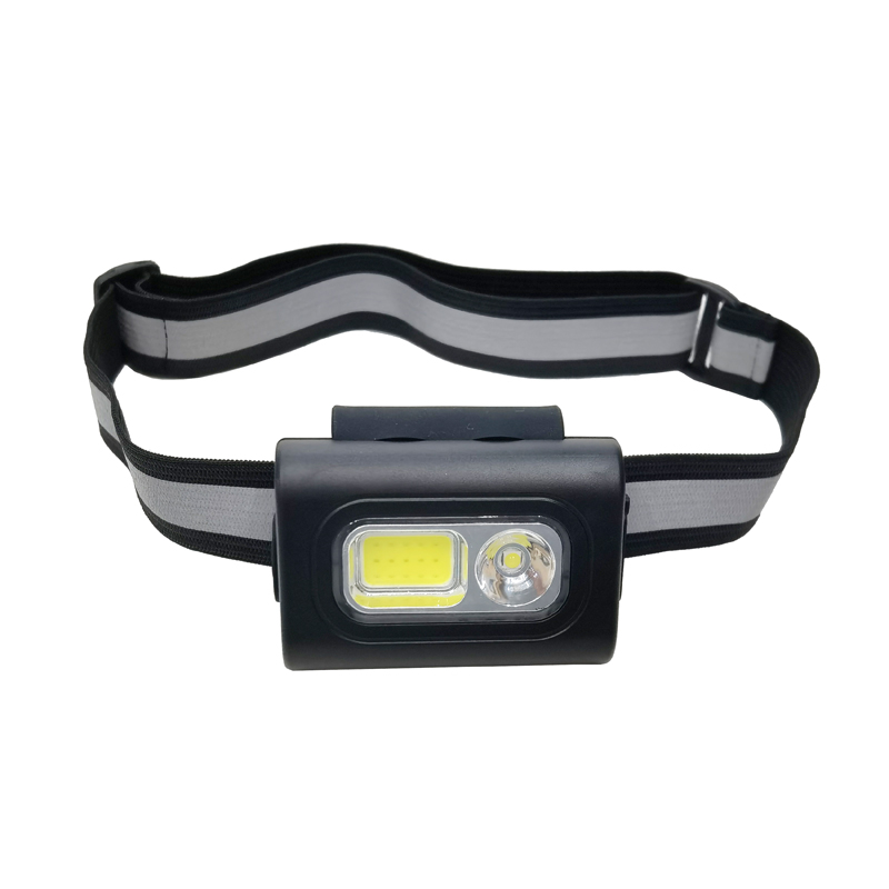 YJ-A001 (LED+COB) luz frontal de plástico recargable luz frontal de ciclismo luz de campamento al aire libre lámpara de mina lámpara principal de mantenimiento abrazadera portátil de silicona lámpara de succión magnética para correr
