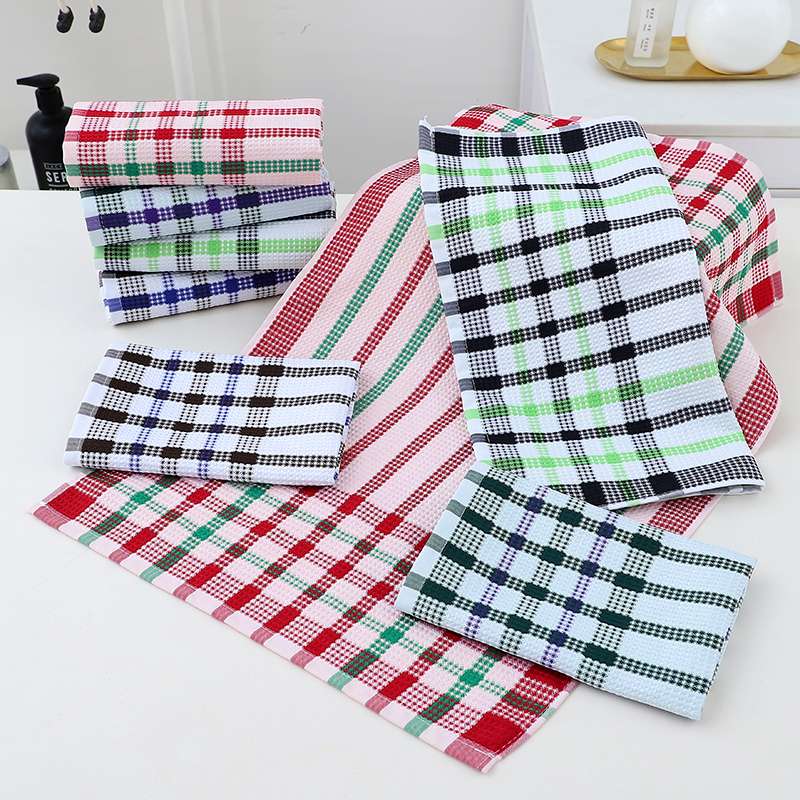 Yijia cotton and Needle Factory Direct sales Jieya Silk Tea Towel 40*60CM has good water absorption Specification image