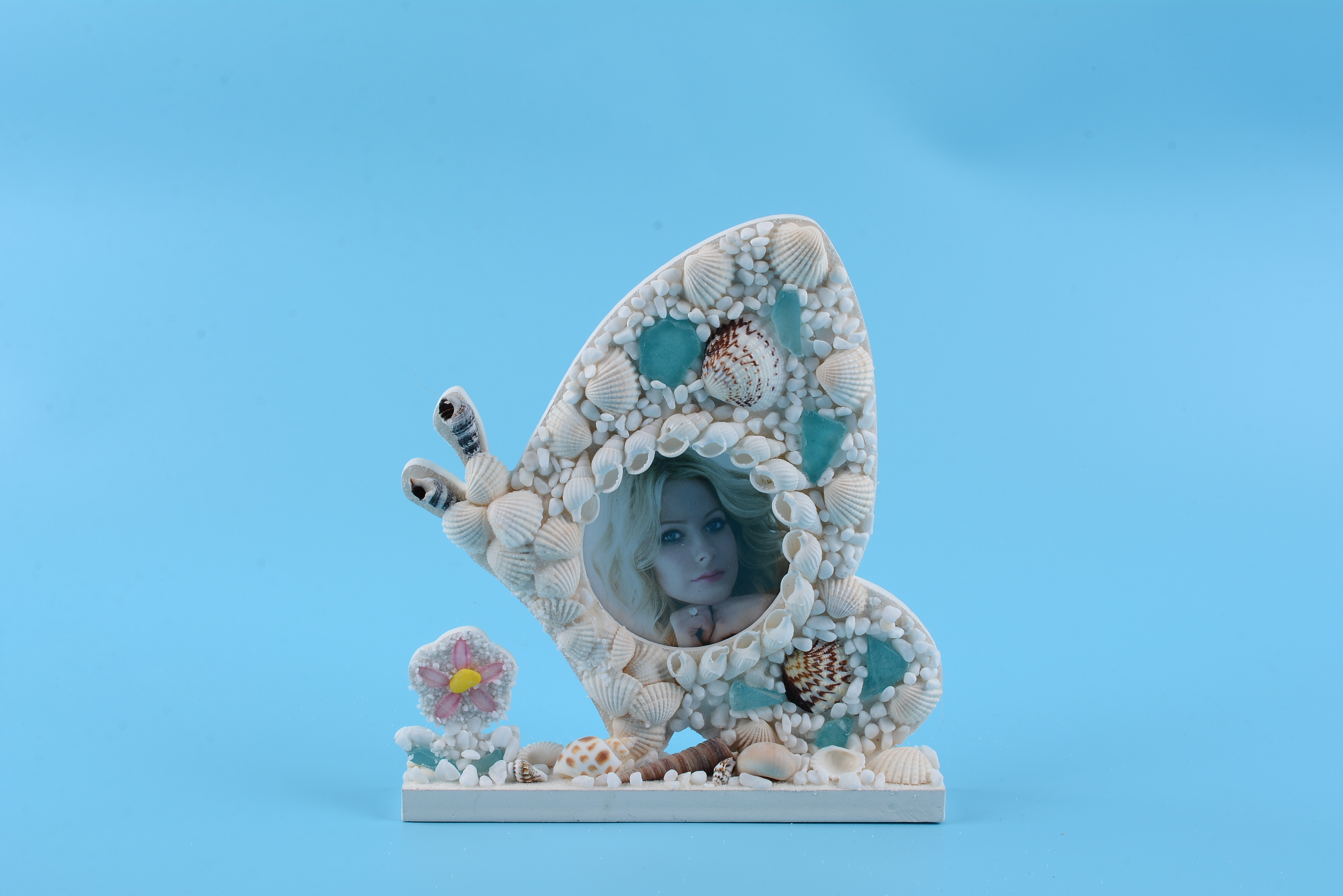 丽飞工艺创意家居工艺品摆件贝壳相框可定制客人logo货号091205（价格面议）