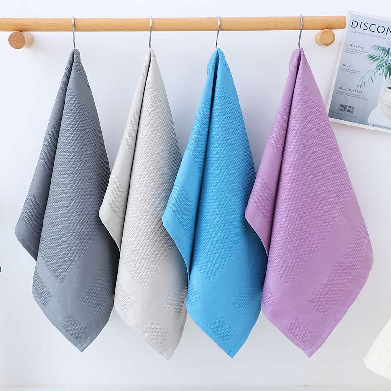 Yijia cotton and needle Factory direct sales, Jinse Nianhua tea towel with good water absorption, 40*60CM details Picture