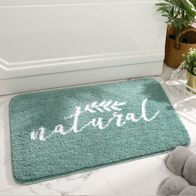 New Cross-Border Simple Nordic Thickened Bathroom Absorbent Floor Mat Carpet Home Entry Door Non-Slip Mat Bedroom Floor Mat