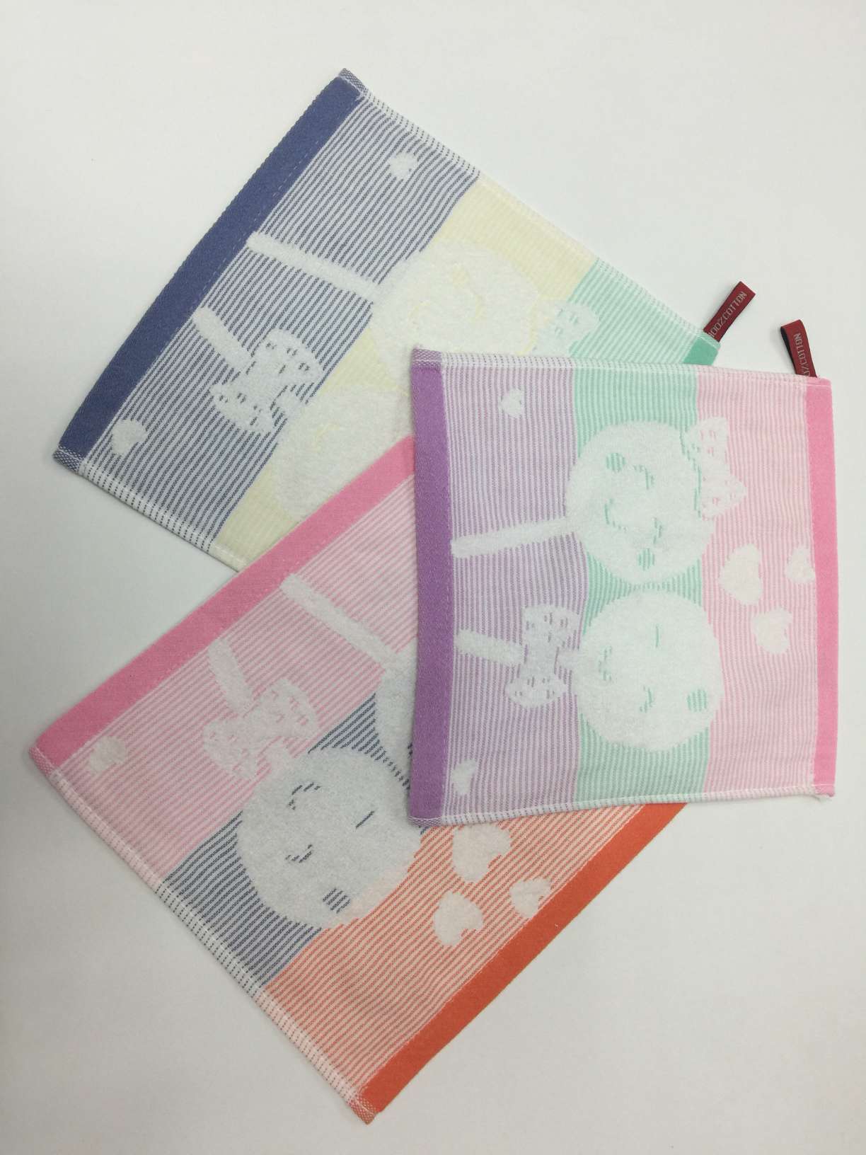 All-cotton square towels, gauze, untwisted children's face towels, cartoon square towels, 25*25cm, small towels for kindergartens detail image 19
