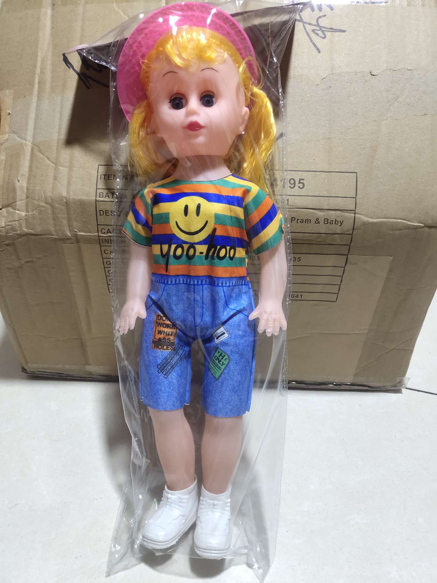 X181袋装娃娃带音乐，衣服颜色混装，批发不零售，良栋玩具商行