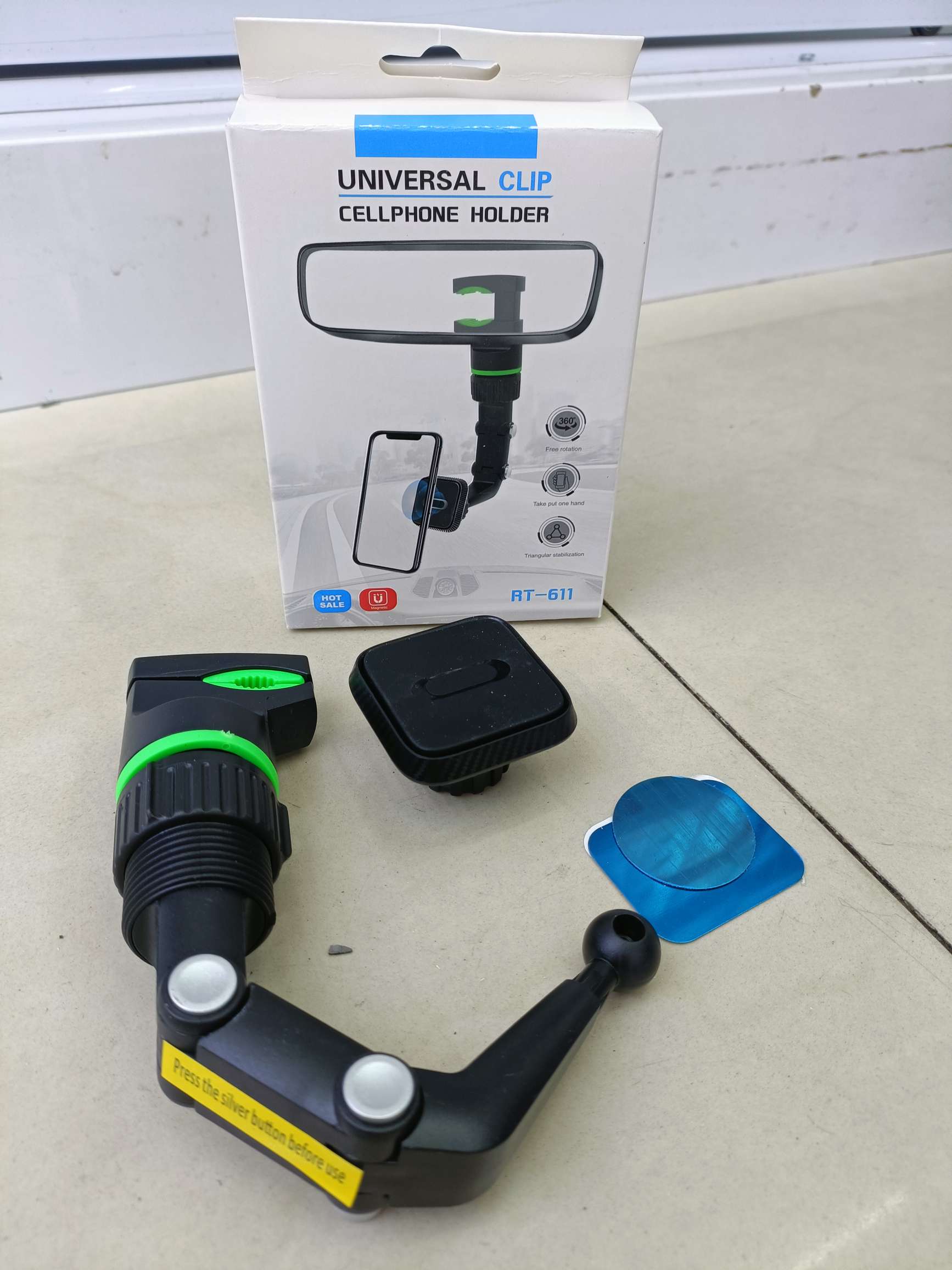 车载手机支架/后视镜夹支架/按压折叠支架细节图