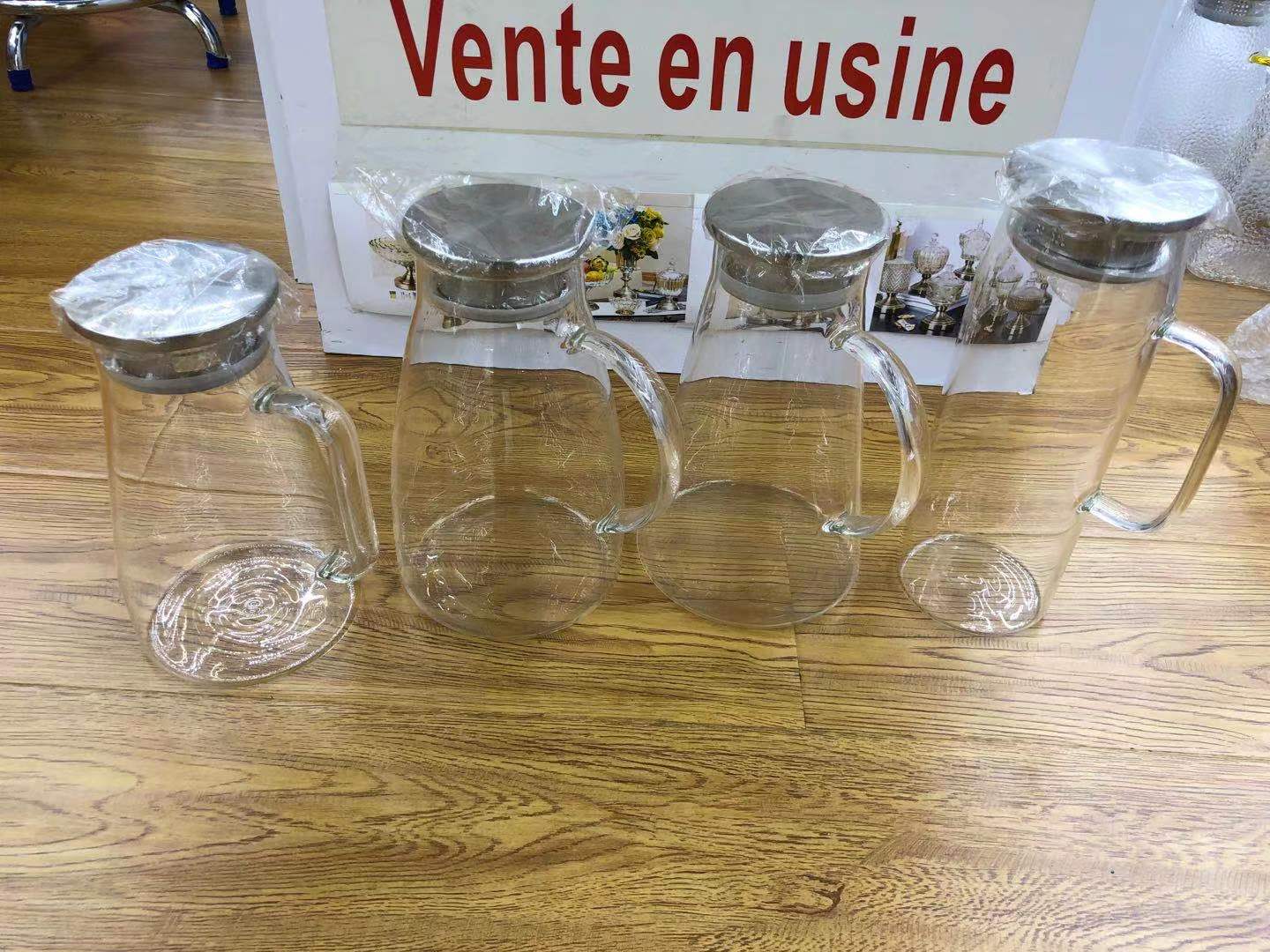 高硼硅玻璃水壶 耐热玻璃烧水壶凉水壶 1.8L大容量冷水壶高硼硅玻璃茶壶详情图7