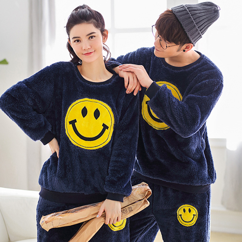 Chest Embroidered Pajamas Set Nightgown Pajamas Women's Winter Thickened Cotton Velvet Bathrobe Spring And Autumn With Velvet Specification drawing
