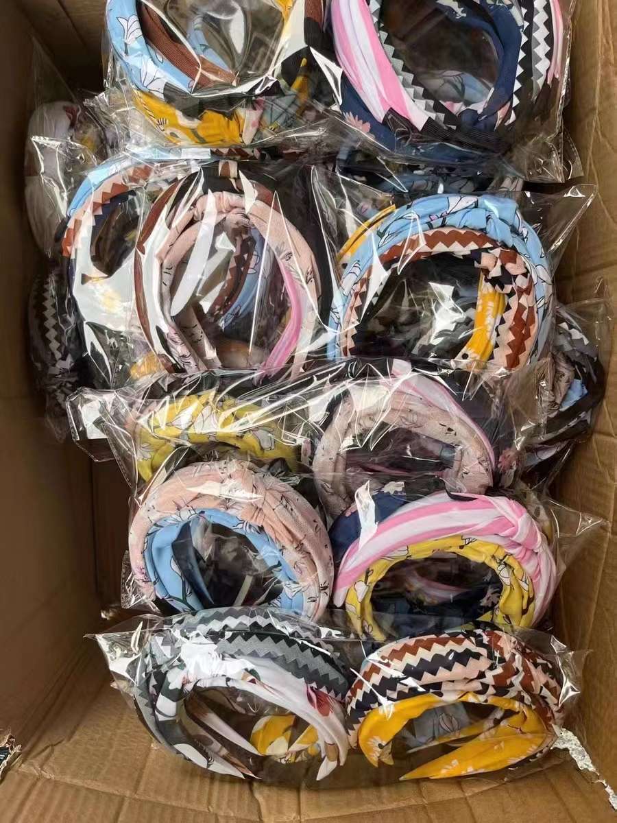 黑色简约宽边发箍女头箍压发卡发捆头饰发旅diy材料发窟头窟布艺详情图4