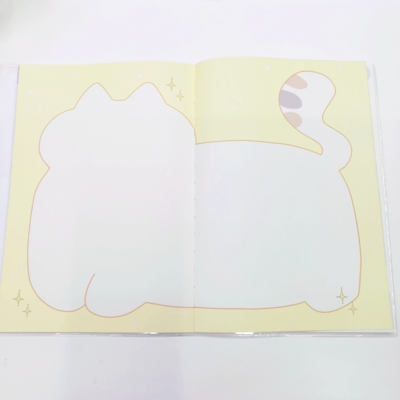 Glue Cover 16K Notebook Notebook Student Book Color Pages Cute Her Girl Item Picture