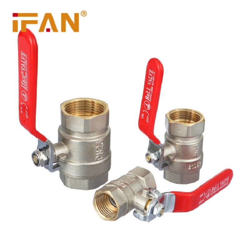 IFAN High Pressure 1/4'' 2 inch 3 way Water Ball Valves Union Lockable Forged Brass Ball Valve thumbnail