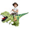 万圣节恐龙儿童充气服骑恐龙坐骑裤子搞怪玩具迅猛龙成人儿童表演服图