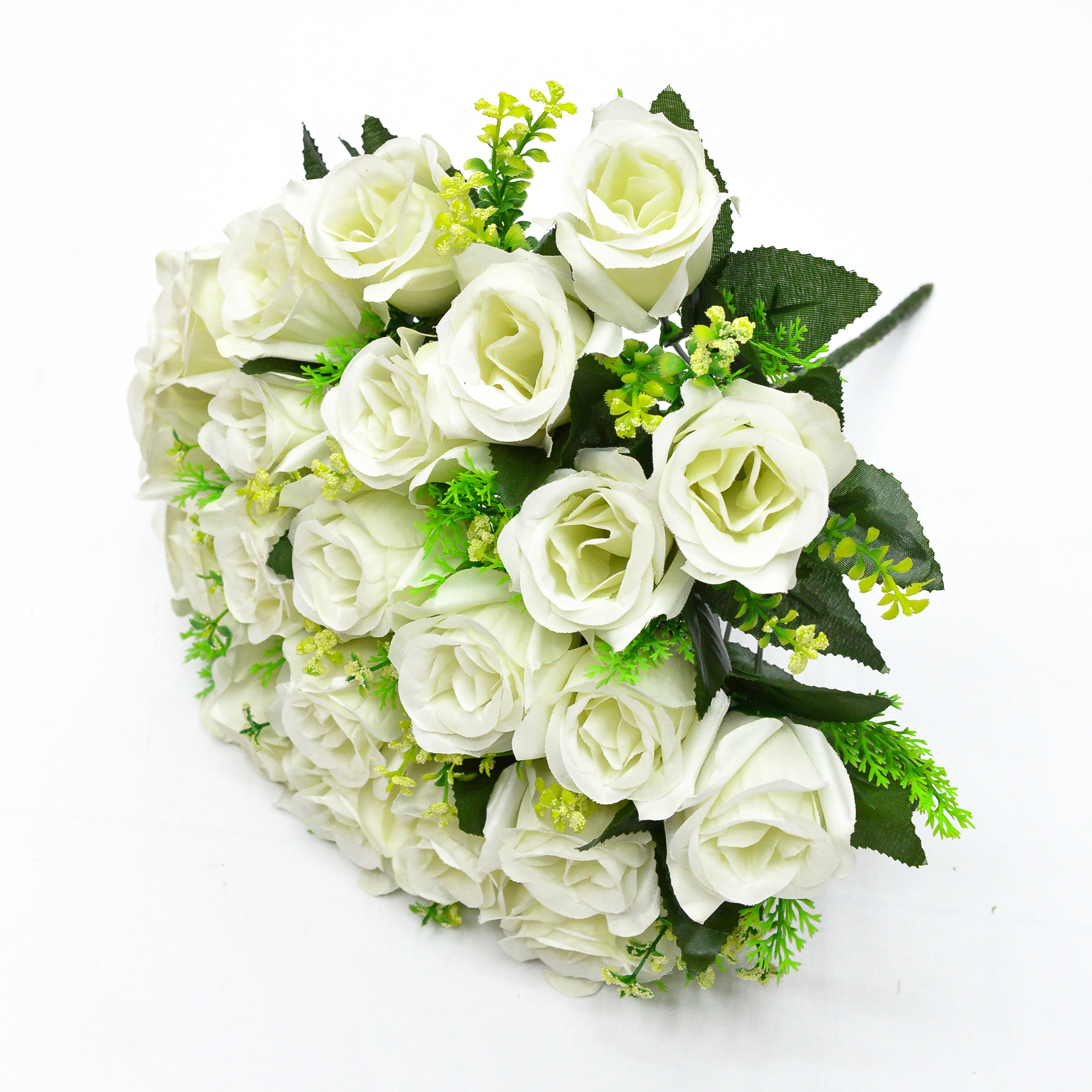 Rose bud artificial flowers, wedding bouquets, home and commercial decoration artificial flowers 04 details Picture