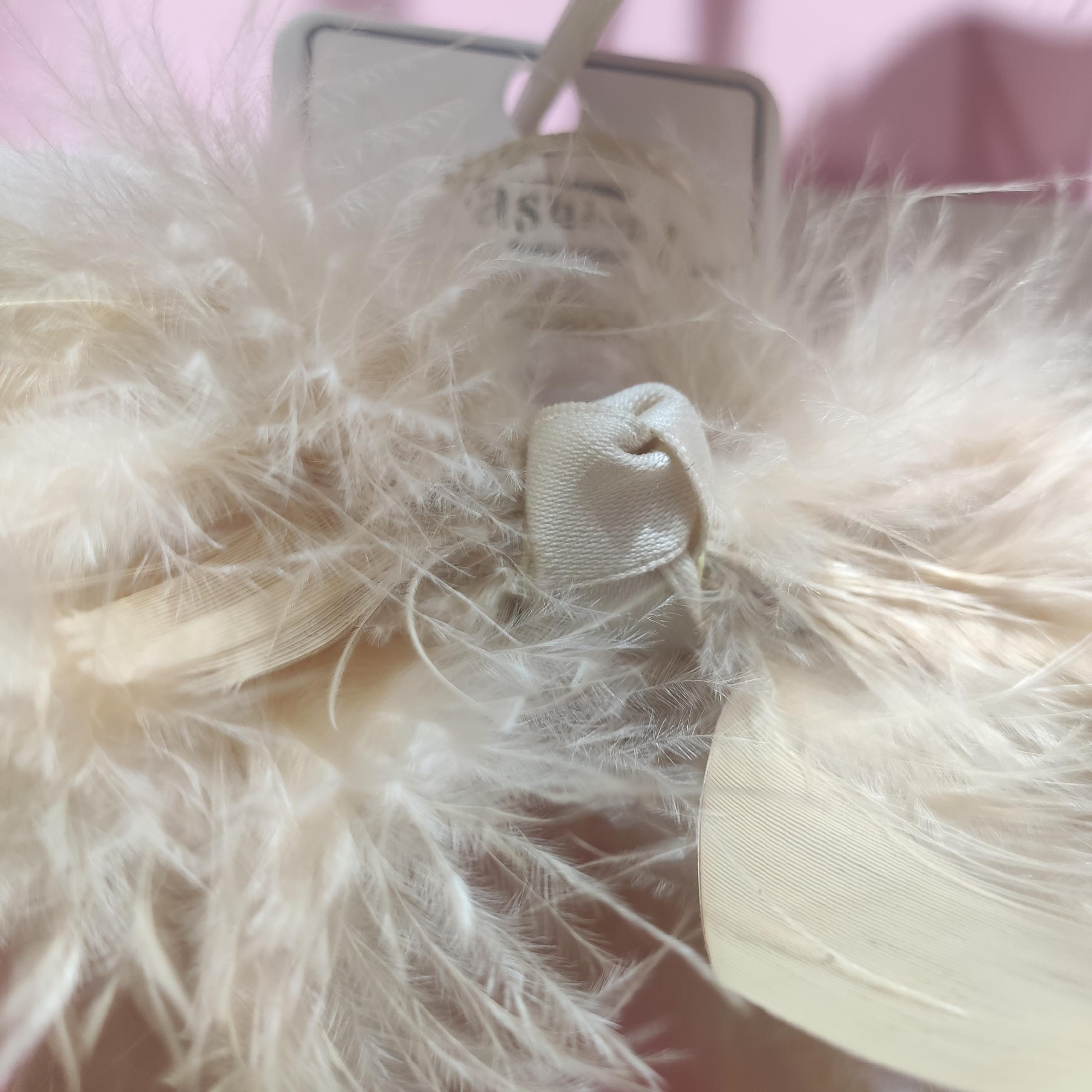 Apricot Ostrich Feather Grab And Feather Grab And Everything New Shark Clip Instagram Grab And Hair Accessories details Picture