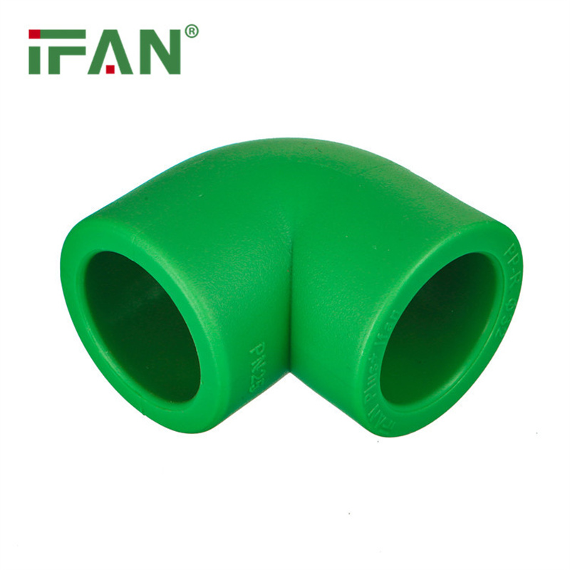 IFAN L40*45 家装 PPR水管配件 接头 20 水暖管件 1寸 45°度斜弯 塑料热熔弯头 绿色详情图4