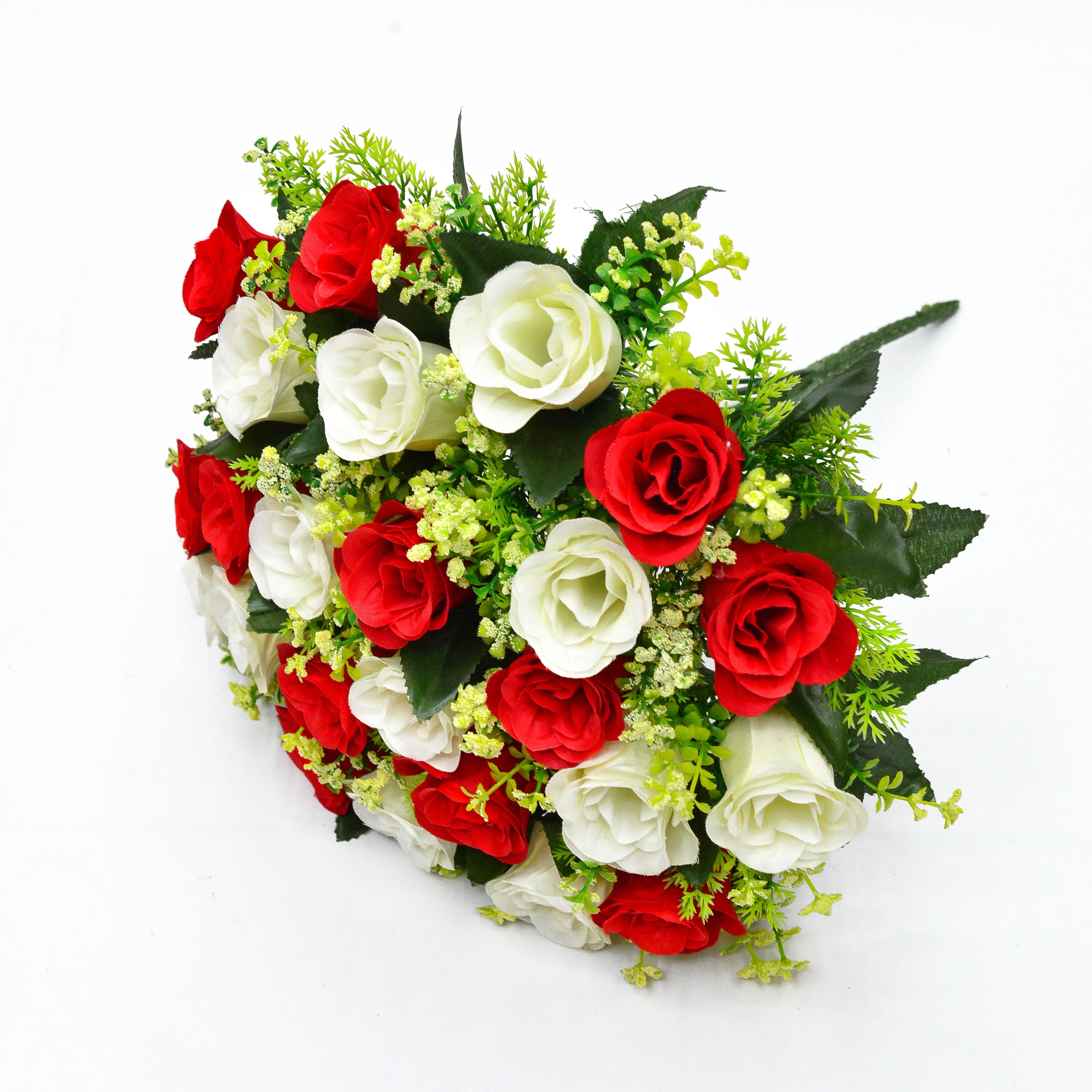 24-head rose bud artificial flowers, wedding bouquets, home and commercial decoration artificial flowers