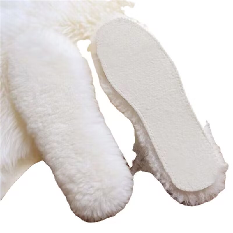 Fur One Winter Plus Fleece Thickened Winter Wool Insole Pure Cashmere Warm Insole For Men And Women Snow Boots Specification drawing